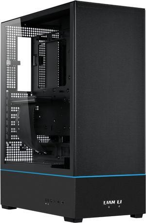 Lian Li SUP 01-45L Stand-Up Platform case 120mm Fans-Dual ARGB Strips-Supports 360mm/280mm AIO-Black (SUP01X.US)