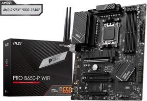 MSI PRO B650-P WIFI AM5 AMD B650 SATA 6Gb/s DDR5 Ryzen 7000 ATX Motherboard