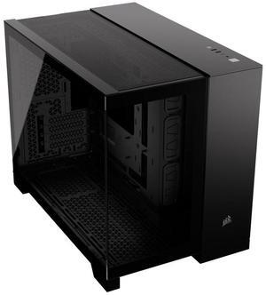 CORSAIR 2500X Micro ATX Dual Chamber PC Case Tempered Glass Front Panels  Fits up to 9x 120mm fans  3x Radiator Mounting Positions  Highly Customizable