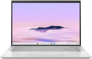 ASUS ChromeBook Plus Enterprise 14.0 inch WQXGA non-Touch Intel Core Ultra 5 115U 16GB LPDDR5X 512GB SSD ChromeOS Enterprise Notebook (Fog Silver) CX5403CMA-GE562