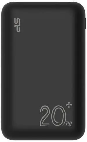 Silicon Power QS58 20,000mAh Power Bank Fast Charging 2 x USB-A, 1 x USB-C, Black Model SP20KMAPBKQS580K Silicon Power QS58 20,000mAh Power Bank Fast Charging 2 x USB-A, 1 x USB-C, Black Model SP20KMAPBKQS580K