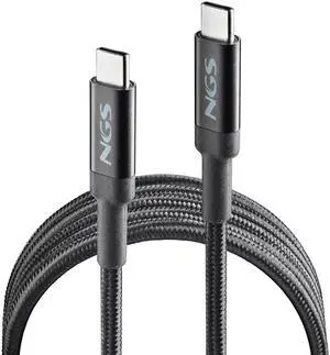 NGS Knot 100W USB-C Charging cable, 2 meters, Black Model  KNOT100W-2