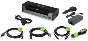 IOGEAR 3-Port 4K USB-C/DP KVMP TAA Compliant - Model GCS1953