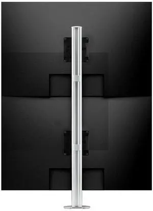 Atdec heavy duty dual monitor mount for heavier and curved monitors, suits flat displays up to 40lbs, curved displays up to 26.5 lbs, white Model AWMS-2-LTH75-H-W