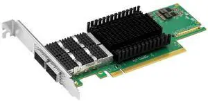 Axiom 200Gbs Dual Port QSFP56 PCIe 4.0 x16 NIC Card - PCIE4-2QSFP28-AX - 3 Year Limited Warranty - Model PCIE4-M2QSFP56-AX