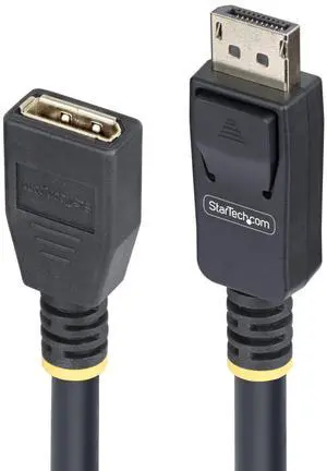 StarTech 10ft (3m) DisplayPort 1.4 Extension Cable, DP 1.4 Port Saver Cable, 8K 60Hz, DP Male to Female Extension Adapter Cord, DisplayPort Extension Cable, TPE Jacket, M/F Model 10F-DP14-EXTEND-CBL