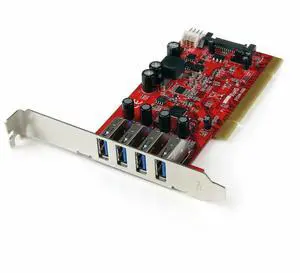 StarTech- 4-Port USB Type-C PCIe Card, USB 3.2 10Gbps, USB-C PCI Express Expansion Card, 4x Independent USB Controllers, Windows/Linux/macOS, TAA-Compliant  Model P10Q4C-USB-CARD-LP
