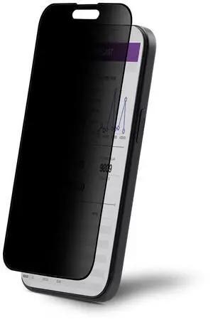 STARTECH 4-Way Privacy Screen For iPhone 15, Supports Portrait/Landscape Orientation, Touch-Enabled, +/- 30 Deg. View, Tempered Glass Protector, 4Way Filter