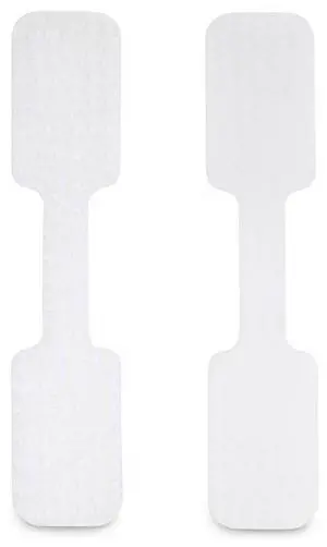 StarTech.com 3.5in (9cm) Cable Labels, 100 Pack White, Cable/Cord Tags (CABLE-TAG-HLWH) - cable identification labels - hook-to-hook fastener, write-on