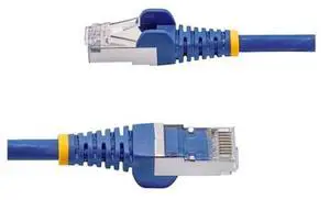 StarTech 1ft Blue CAT8 Ethernet Cable, Snagless RJ45, 25G/40G, 2000MHz, 100W PoE, S/FTP 26AWG Pure Pure Bare Copper Wire, LSZH, Shielded Network Patch Cord - NLBL-1F-CAT8-PATCH