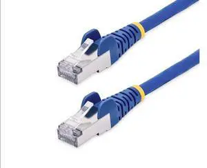 StarTech 3ft Blue CAT8 Ethernet Cable, Snagless RJ45, 25G/40G, 2000MHz, 100W PoE, S/FTP 26AWG Pure Bare Copper Wire, LSZH, Shielded Network Patch Cord - NLBL-3F-CAT8-PATCH