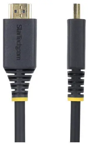 StarTech 1.5m (4.9ft) Premium Certified High Speed HDMI Cable, 4K 60Hz/1440p 144Hz, HDR10/HDCP 2.2/ARC, 18Gbps, UHD HDMI 2.0 Cord for TV/Monitor, TPE Jacket - HDMI2CABLE-4K60-150C