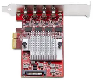 StarTech 4-Port USB Type-C PCIe Card, USB 3.2 10Gbps, USB-C PCI Express 3.0 Expansion Card, 4x Independent USB Controllers, Windows/Linux/macOS, TAA-Compliant - P10Q4C-USB-CARD