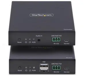 StarTech HDMI KVM Extender Over IP Network, 4K 60Hz, Driverless, HDMI and USB Over Ethernet/CAT6, AVoIP, Transmitter and Receiver Kit, Includes Mounting Kits - IH2006-KVM-EXTENDER