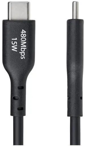 StarTech 10-Pack 6ft (1.8m) USB-A to USB-C Charging Cable, Charge & Sync, 3A, USB 2.0, TPE Jacket - Black USB Charging Cord - USB2AC6FBKE10PK