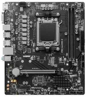MSI PRO A620M-E motherboard AMD A620 Socket AM5 mini ATX - 7E28-001R MSI PRO A620M-E motherboard AMD A620 Socket AM5 mini ATX - 7E28-001R