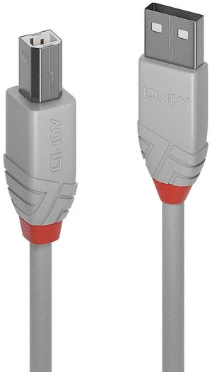 Lindy 2m USB 2.0 Type A to B Cable, Anthra Line, grey 36683 Lindy 2m USB 2.0 Type A to B Cable, Anthra Line, grey 36683