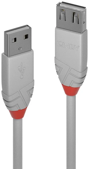Lindy 5m USB 2.0 Type A Extension Cable, Anthra Line, Grey 36715 Lindy 5m USB 2.0 Type A Extension Cable, Anthra Line, Grey 36715