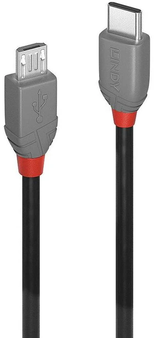Lindy 2m USB 2.0 Type C to Micro-B Cable, Anthra Line 36892 Lindy 2m USB 2.0 Type C to Micro-B Cable, Anthra Line 36892