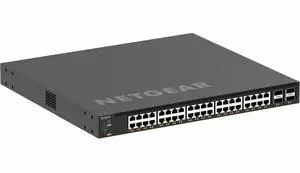 Netgear AV Line M4350-40X4C Ethernet Switch - 40 Ports - Manageable - 100 Gigabit Ethernet - 3 Layer Supported - Modular - 750 W Power Consumption - 196 W PoE Budget - PoE Ports - 1U - XSM4344C-100NES Netgear AV Line M4350-40X4C Ethernet Switch - 40 Ports - Manageable - 100 Gigabit Ethernet - 3 Layer Supported - Modular - 750 W Power Consumption - 196 W PoE Budget - PoE Ports - 1U - XSM4344C-100NES