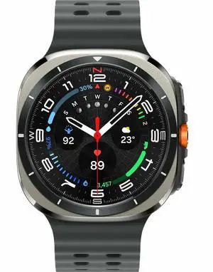 Samsung Galaxy Watch Ultra (2025), 47mm, Medium/Large Marine Band, Titanium Silver Model SM-L705UZS1XAA Samsung Galaxy Watch Ultra (2025), 47mm, Medium/Large Marine Band, Titanium Silver Model SM-L705UZS1XAA