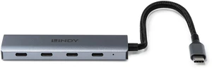 Lindy 4 Port USB 3.2 Gen 2 Type C Hub - 43414 Lindy 4 Port USB 3.2 Gen 2 Type C Hub - 43414