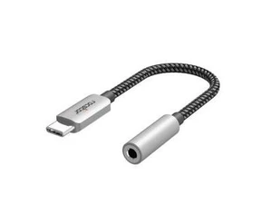 Rocstor Premium USB-C to Hi-Res 3.5mm Audio Adapter - High Resolution 3.5mm Audio Adapter with DAC 44.1/48/96KHz Sample Rate - Aluminum Gray - Y10A333-S1 Rocstor Premium USB-C to Hi-Res 3.5mm Audio Adapter - High Resolution 3.5mm Audio Adapter with DAC 44.1/48/96KHz Sample Rate - Aluminum Gray - Y10A333-S1