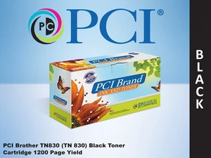 PCI Brand TN830-PCI Standard Yield Black Laser Toner Cartridge (1,200 Pages) Replacement for Brother TN830 / TN830XL PCI Brand TN830-PCI Standard Yield Black Laser Toner Cartridge (1,200 Pages) Replacement for Brother TN830 / TN830XL