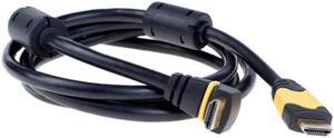 NEON HDMI Audio Video Cable Angled Connection High Performance Black 5ft. Model S-PC-0317