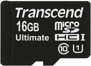 Transcend 16GB Ultimate Micro SDHC Class 10 UHS-I 90MB\Sec Memory Card Model TS16GUSDHC10U1