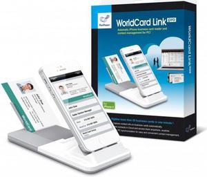 Penpower WorldCard Link Pro Business Instant iPhone 5 Business Card Scanner. Synch with PC, Outlook and Cloud Management. Model WCardLinkPro-iP5