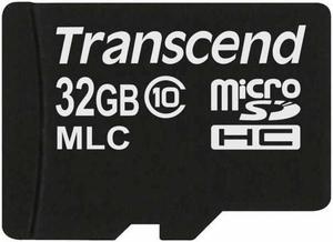 Transcend 32GB MicroSDHC Class 10 Memory Card Model TS32GUSDC10M