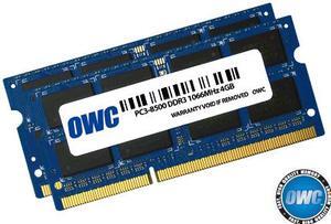 OWC 8GB (2x4GB) PC3-8500 DDR3 1066MHz SODIMM 204 Pin Memory Upgrade Kit for all MacBook Pro 2008/2009/2010 Unibody, all MacBook 13" Unibody, Mac mini 2009 & Later, iMac 2009 Model OWC8566DDR3S8GP