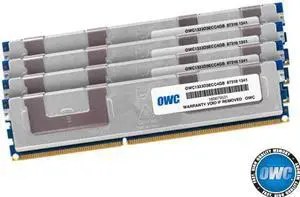 OWC 16GB (4x4GB) PC3-10600 DDR3 ECC 1333MHz SDRAM DIMM 240 Pin Memory Upgrade kit for Mac Pro 'Nehalem'& 'Westmere' models. Perfect for the Mac Pro 8-core/Quad-core Xeon systems. Model OWC1333D3W4M16K