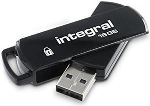 Integral 16GB Secure 360 Encrypted USB3.0 Flash Drive (256-bit AES Encryption) Model INFD16GB360SEC3.0