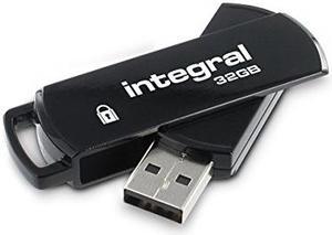 Integral 32GB Secure 360 Encrypted USB3.0 Flash Drive (256-bit AES Encryption) Model INFD32GB360SEC3.0