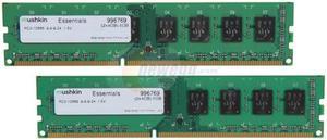 Mushkin Enhanced 8GB (2 x 4GB) Essentials DDR3 PC3-10666 1333MHz 240-Pin Desktop Memory Model 996769