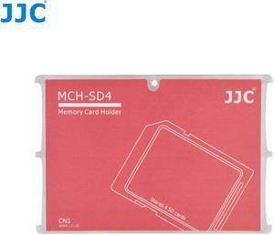 JJC Memory Card Case for 4x SD Cards - Red Edition Model MCH-SD4CN