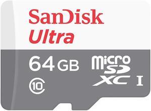 Sandisk 64GB Ultra microSDXC UHS-I CL10 Memory Card 320X Speed 48MB/sec Model SDSQUNB-064G-GN3MN