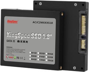 KingSpec 128GB 1.8-inch SATA III 6Gbps SSD JMicron JMF608 Controller Solid State Disk  Model ACJC2M128S18