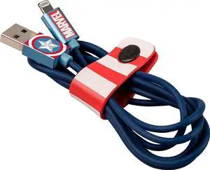 Tribe Marvel Captain America Lightning USB 2.0 Cable 120cm Model CLR21601