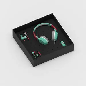 Tribe Vespa Aquamarina Gift Set Headphones, Earphones, Cable & Car Charger