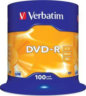 Verbatim DVD-R 16x 4.7GB 100-Pack Spindle