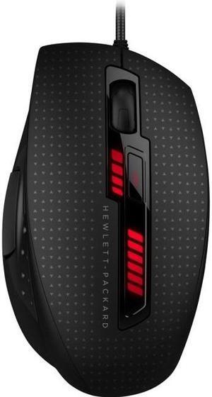 HP X9000 J6N88AA#ABL Black 6 Buttons 1 x Wheel USB Wired Laser Mouse