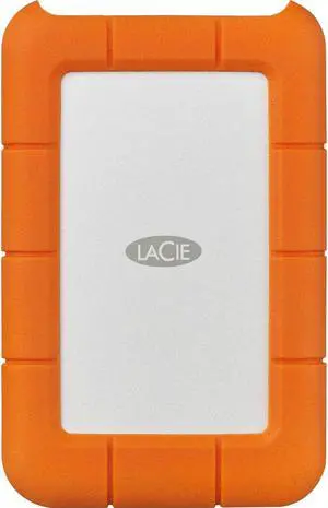 LaCie 4TB Rugged USB-C and USB 3.0 External Hard Drive (STFR4000400)