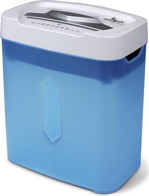Aurora AU1232XA Anti-Jam 12-Sheet Crosscut Paper/ Credit Card Shredder with 5.2-gallon Wastebasket (White/ Semi Translucent Blue)
