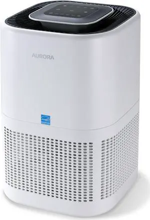 Aurora AR100W Air Purifier for Mold, Smoke, Dust, Odors, Pollen, Allergens, and Germs with H13 True HEPA Filter and 3-Stage Purification