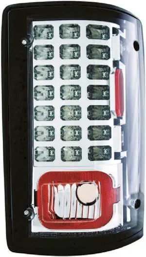 IPCW LEDT-502C Ford Econoline 1995 - 2012 Tail Lamps, LED Crystal Clear
