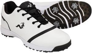 Woodworm Tour V3 Mens Waterproof Golf Shoes - White / Black 7.5
