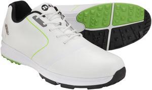 Ram Golf Player Mens Waterproof Golf Shoes - White / Green 8